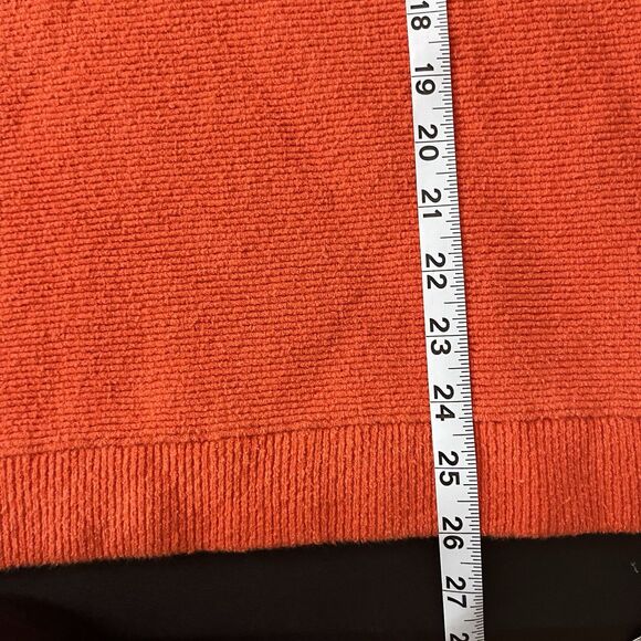 Free People Ottoman Slouchy Tunic Sweater Audacious Orange Small 262 - Picture 7 of 7